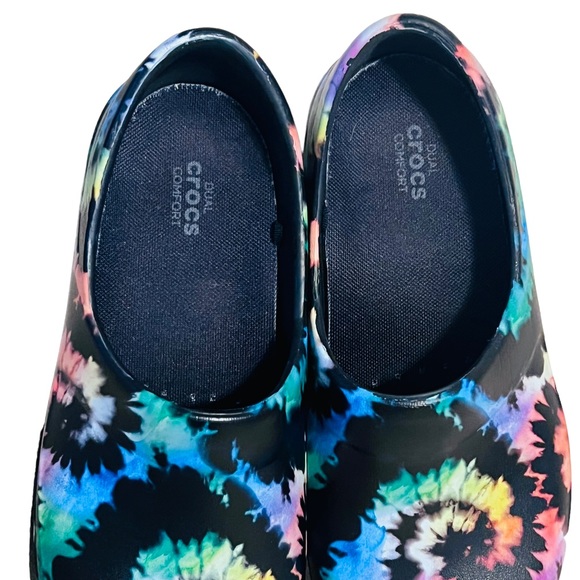CROCS Neria Pro II Work Nursing Shoes Tie Dye Size 8 - Picture 9 of 10